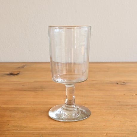 FRANCE Antique Wine Glass  / フランス アンティーク 筒型のビストロワイングラスB