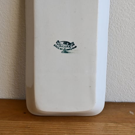 France Antique Creil et Montereau Soup Dish / フランス クレイユモントロー 長方形角皿