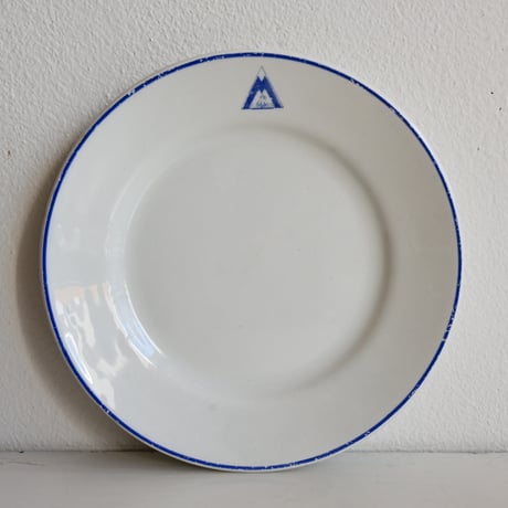 Finland ARABIA   / アラビア 青輪線山ロゴプレート φ:17.2cm
