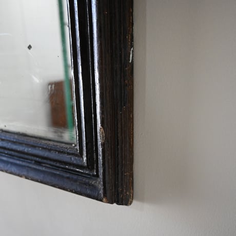 France Antiques Darkbrown frame Mirror / フランス アンティーク ダークブラウンの鏡