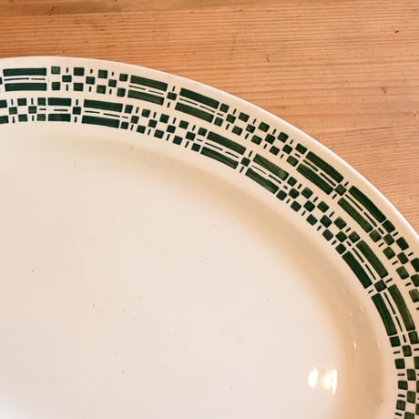 France K&G Luneville Oval Plate / フランス リュネヴィル窯のオーバルプレート