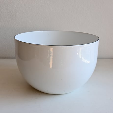 ARABIA FINEL Enamel BOWL by Kaj Franck / フィネル カイフランク  琺瑯ボウル（ホワイト）φ:16.2cm