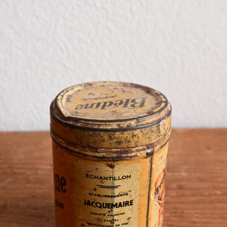 France Antique ”Bledine” Tube Tin Box  / フランス アンティーク ティン缶 ブリキボックス