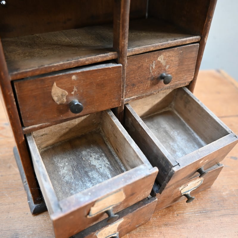 ミニチェスト ドロワー フランスアンティーク イギリスアンティーク ミニチュア France Mini Drawer / フランス アンティークのミニドロワー | landv
