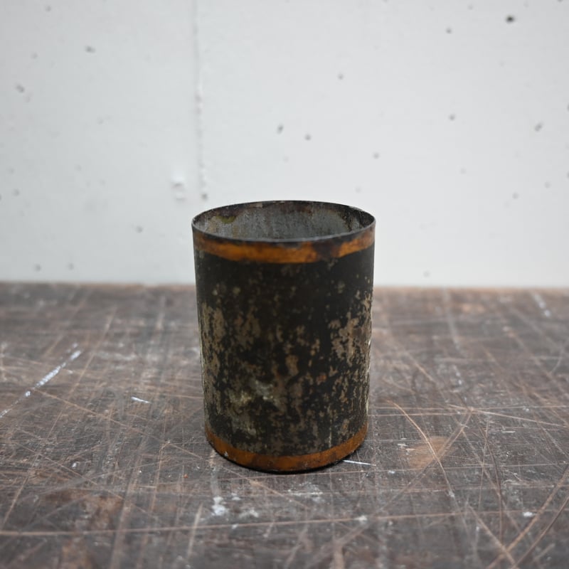 France Tin Can Objet / フランス 古いブリキの筒 A | landverse