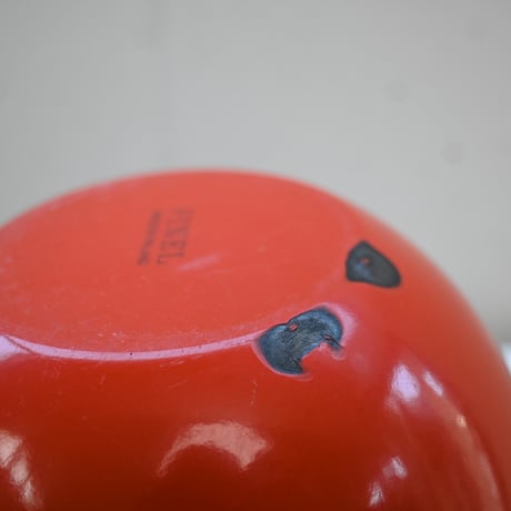 ARABIA FINEL Enamel Kaj Franck (Red)  / アラビア・フィネル カイフランク 琺瑯ボウル（レッド）C