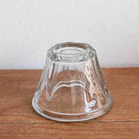 France Old Confiture pot / フランス 古い 円錐型ガラスのコンフィチュールポット
