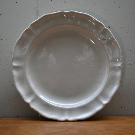 France Old Moustiers Plate / フランス 古いムスティエの大皿