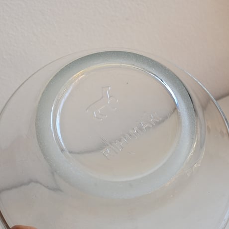 Finland Viili Astia RIIHIMÄKI Glass Bowl / リーヒマキのヨーグルトガラスボウル C