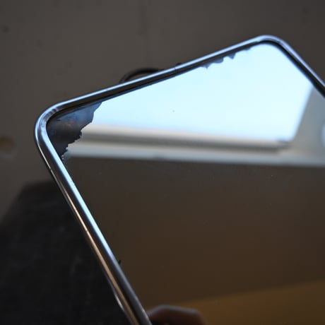 France Metal frame Stand＆Wall Mirror / フランス 古いメタルフレームのスタンドミラー＆壁掛けミラー  B