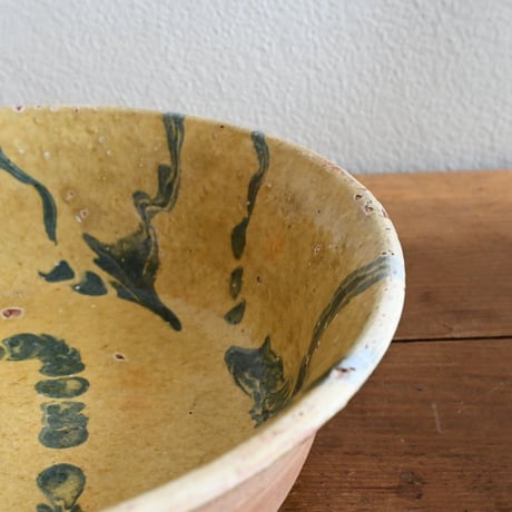 France Antique Slipware Bowl / フランス アンティーク スリップウェア のボウル