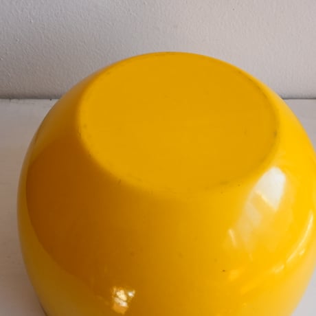 ARABIA FINEL Enamel BOWL by Kaj Franck / フィネル カイフランク  琺瑯ボウル（イエロー）φ:21cm