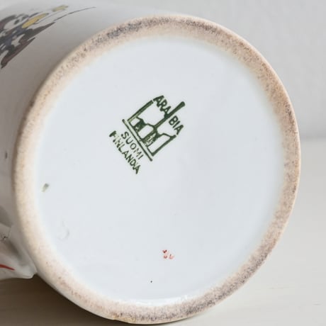 Finland Old Arabia Walt Disney Mickey Mouse Mugcup / フィンランド アラビア ミッキー＆ミニーのマグカップ