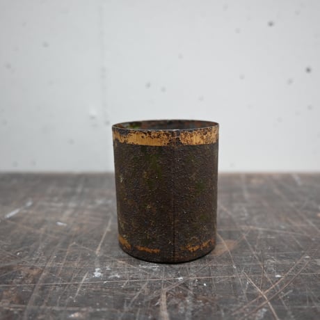 France Tin Can Objet / フランス 古いブリキの筒 B