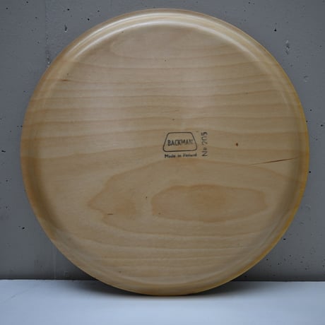 FINLAND BACKMAN Plywood Tray / フィンランド バックマン プライウッドラウンド型トレイ NR 205 B