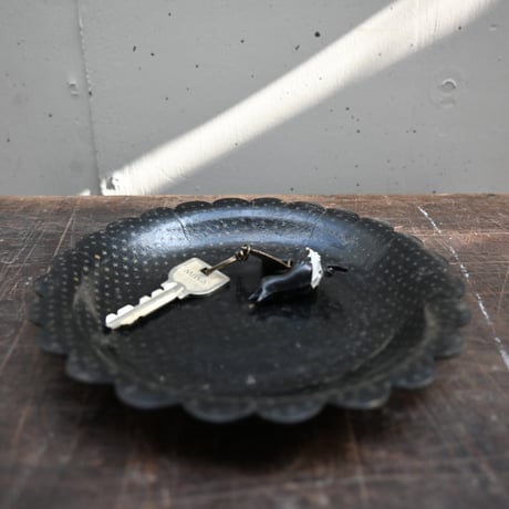 France Papier-Mache Smalltray Black / フランス パピエマシェの小さなトレイ 黒 B