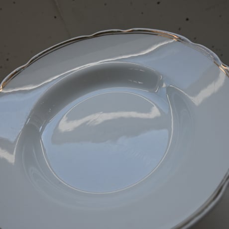 OLD ARABIA Soup plate / オールドアラビア  花リムの金彩スーププレート