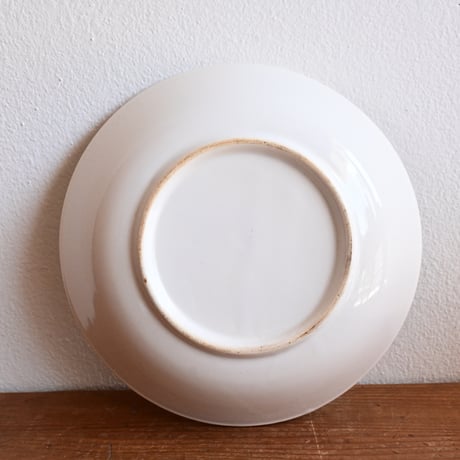 France Antique Faience Fine Soup Plate  / フランス アンティーク 白錫釉のスーププレートA