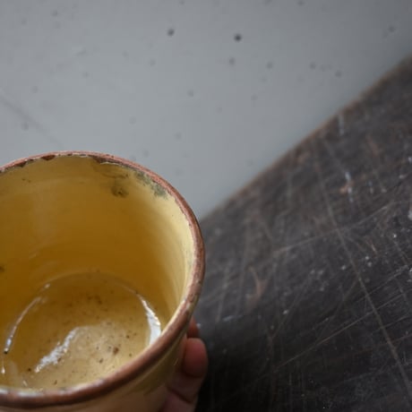 France Old Yellow Pot / 南仏の黄釉のポット