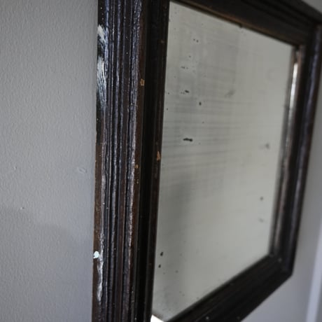 France Antiques Darkbrown frame Mirror / フランス アンティーク ダークブラウンの鏡