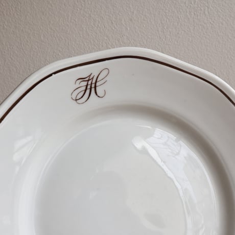 Finland OLD ARABIA  / オールドアラビア 茶文字プレート  φ:20.5cm B