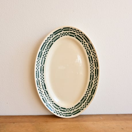 France K&G Luneville Oval Plate / フランス リュネヴィル窯のオーバルプレート