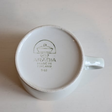 ARABIA KILTA Cup Kaj Franck  / アラビア キルタ カップ カイフランク ホワイト φ:7.9cm D
