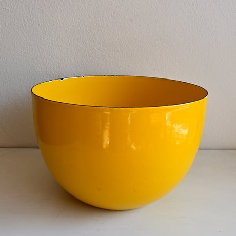 ARABIA FINEL Enamel BOWL by Kaj Franck / フィネル カイフランク  琺瑯ボウル（イエロー）φ:21cm