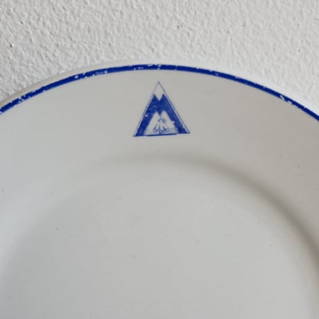 Finland ARABIA   / アラビア 青輪線山ロゴプレート φ:17.2cm