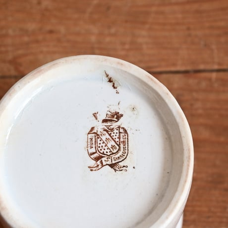 France Antique SARREGUEMINES Pot / フランス  サルグミンヌ窯 コンフィチュールポット