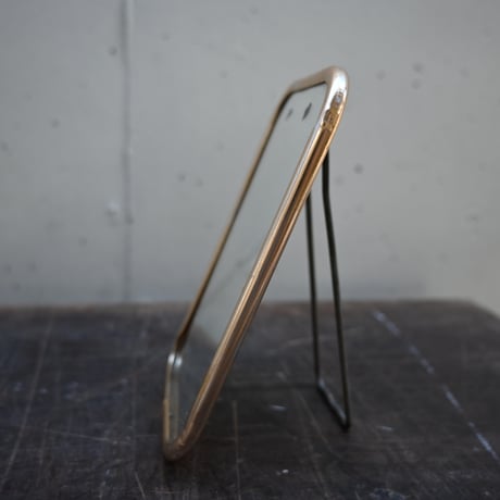 France Metal frame Stand Mirror / フランス 古いメタルフレームのスタンドミラー