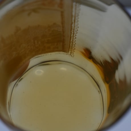 France Antique "l'Electricité" Cutting Glass  / フランス アンティーク 絵付けの面取グラス
