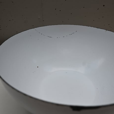 ARABIA FINEL Enamel Kaj Franck (White)  / アラビア・フィネル カイフランク 琺瑯ボウル（ホワイト）B