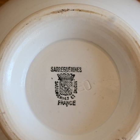 France Antique Cafe Bowl "Digoin&Sarreguemines" / フランス  カフェオレボウル ”ディゴワン＆サルグミンヌ” φ:17.2cm
