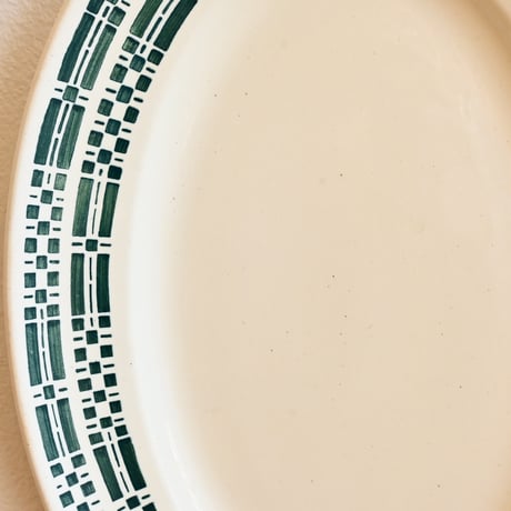 France K&G Luneville Oval Plate / フランス リュネヴィル窯のオーバルプレート