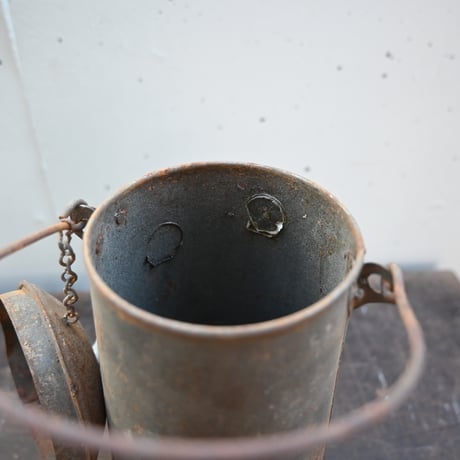 France Tin Pot Objet / フランス 古いブリキのポット