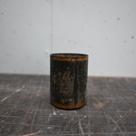 France Tin Can Objet / フランス 古いブリキの筒 A