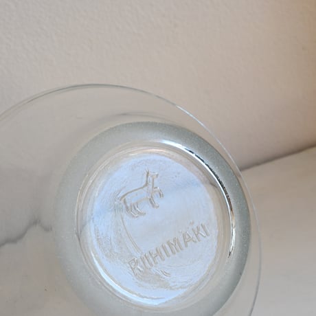 Finland Viili Astia RIIHIMÄKI Glass Bowl / リーヒマキのヨーグルトガラスボウル C