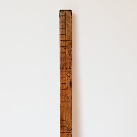 フランス　  DEMI METRE 50cmの木製定規