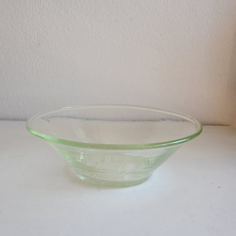 Finland Viili Astia RIIHIMÄKI Glass Bowl / リーヒマキのヨーグルトガラスボウル E