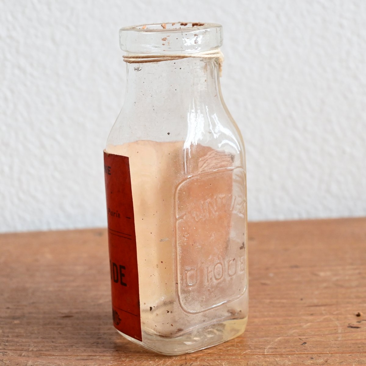 France Antique Pharmacy Glass Bottle / フランス アン