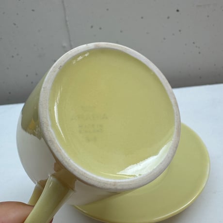 ARABIA KILTA C＆S Kaj Franck (Yellow) / アラビア キルタ カップ＆ソーサー カイフランク イエロー