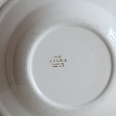Finland ARABIA   / アラビア 青文字スーププレート φ:24cm B