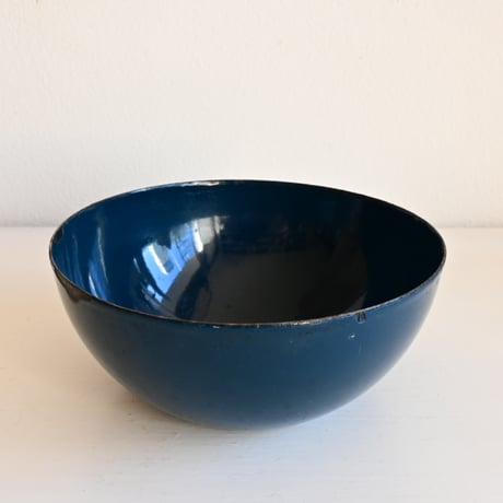 ARABIA FINEL Enamel BOWL   / アラビア・フィネル  琺瑯ボウル（ヴィンテージブルー）φ:14.2cm