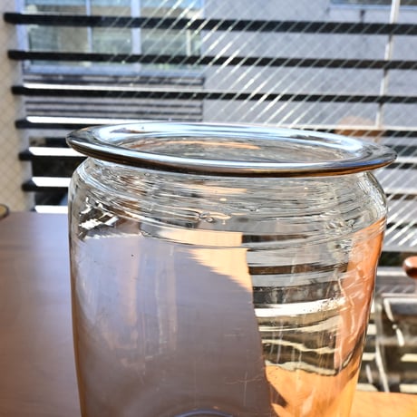 Sweden Glass Jar/ スウェーデン 19世紀のガラス保存瓶 大