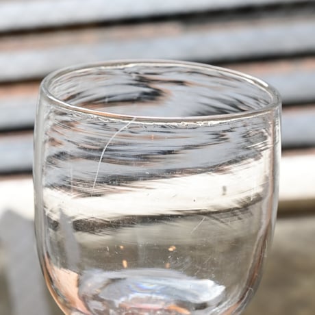 FRANCE Antique Wine Glass  / フランス アンティーク ビストロワイングラス  I
