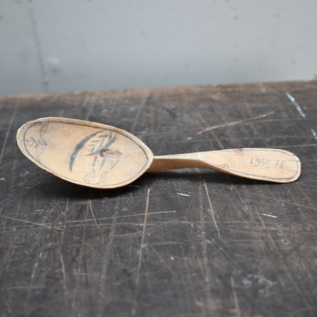 Sweden Wood Spoon / スウェーデンの木製スプーン 木匙 C