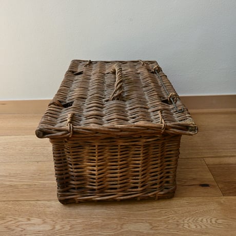 France Old wood basket Paniers / フランス ストックバスケット パニエ かご ラタン