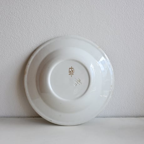 Finland OLD ARABIA   / オールドアラビア 青ロゴスーププレート φ:23.4cm