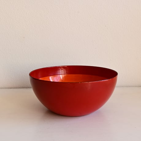 ARABIA FINEL Enamel BOWL by Kaj Franck / フィネル カイフランク  琺瑯ボウル（レッド×オレンジ）φ:16cm